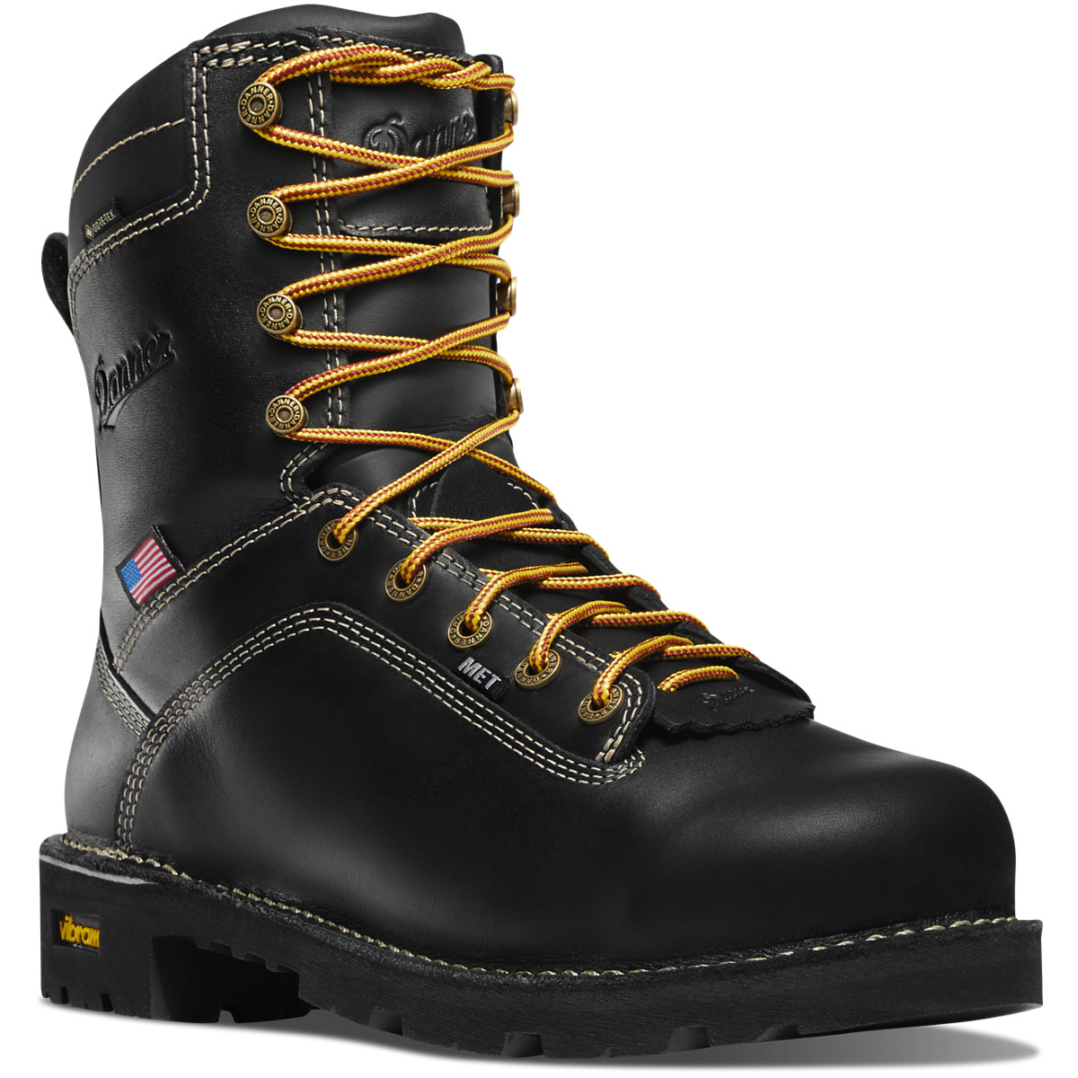 Danner Quarry USA Black Work Boots Mens - South Africa 54083XMRS